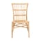 Bali & Pari Ammi Modern Bohemian Natural Brown Rattan Dining Chair 209-12791-ZORO - alternate 9